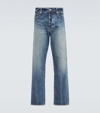 Asagao high-rise straight jeans