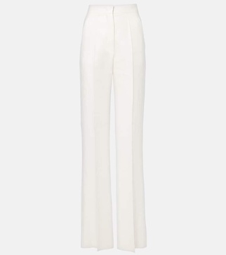 Aversa high-rise linen wide-leg pants