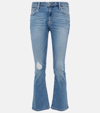 Jodi mid-rise cropped flared jeans