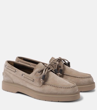 Monili suede boat shoes