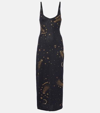 Denise wool and silk gown