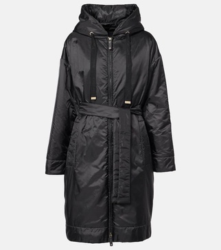 Technical canvas parka