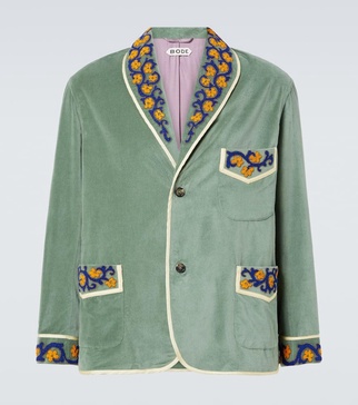 Oberon floral cotton blazer