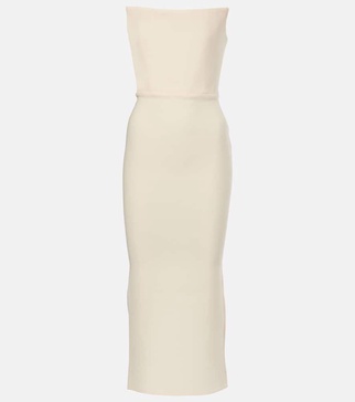 Crêpe midi dress