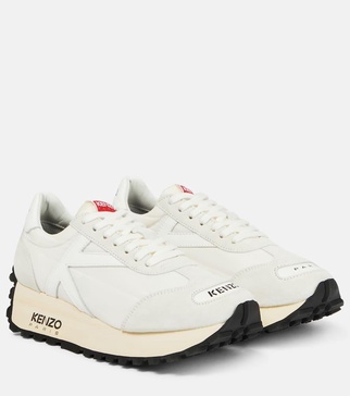 Kenzosmile Run suede sneakers