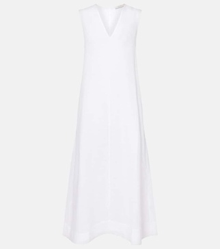 Nisha linen midi dress