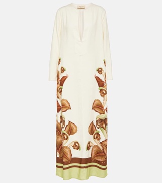 Arisaema printed maxi dress