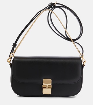 Grace leather shoulder bag