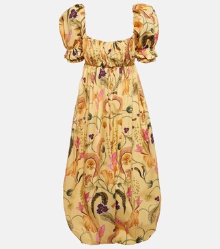 Canoa Habitat cotton midi dress