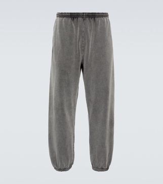 Faded cotton sweatpants