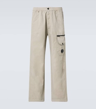 Lens cotton cargo pants
