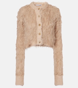 Faux fur cardigan