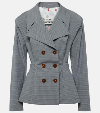 Gingham cotton jacket