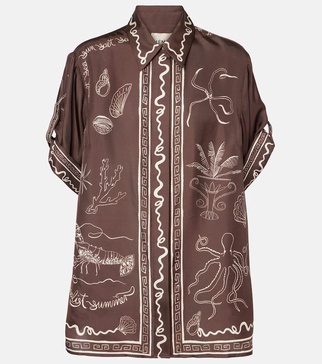 Sammy printed silk shirt