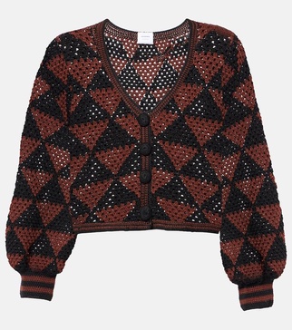 Malia crochet cotton cardigan