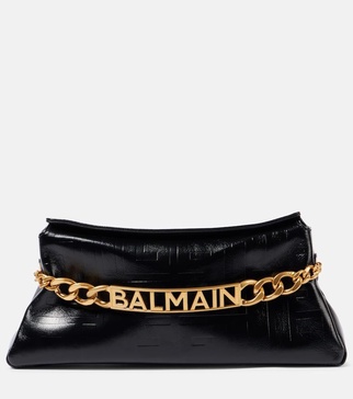 1945 PB embossed leather clutch