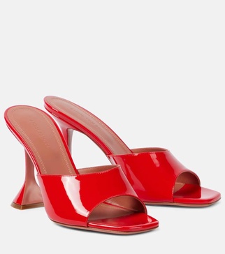 Lupita 70 patent leather mules