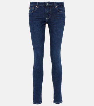 Mid-rise skinny jeans