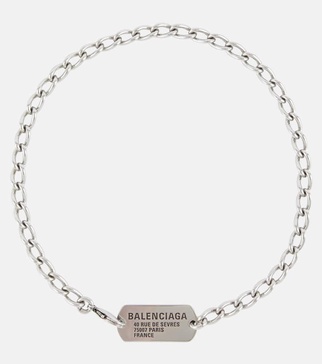 Logo tag necklace