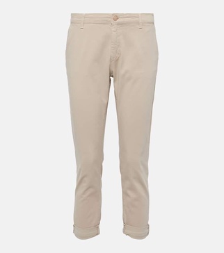 Caden mid-rise twill tapered pants