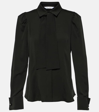 Paraggi tie-neck silk blouse