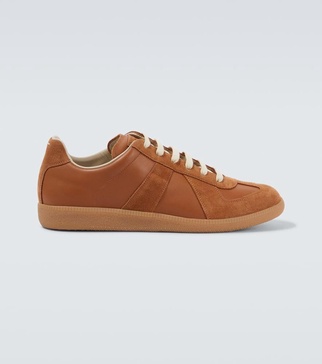 Replica leather sneakers