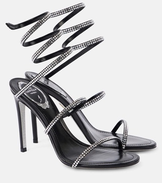 Cleo 105 embellished satin sandals