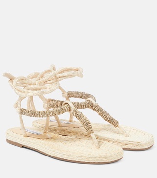 Sunkissed embellished thong sandals
