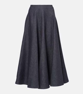 Varda cotton midi skirt