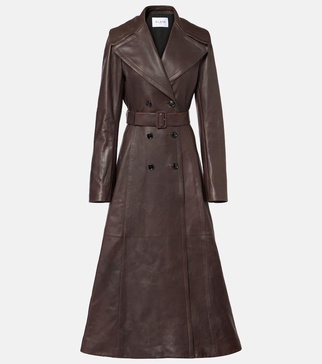 Leather coat