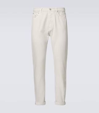 High-rise straight jeans