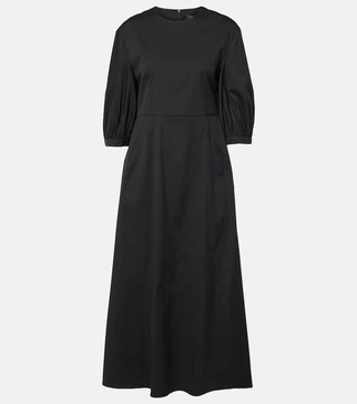 Clea cotton-blend poplin midi dress