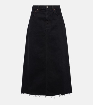 Della denim midi skirt