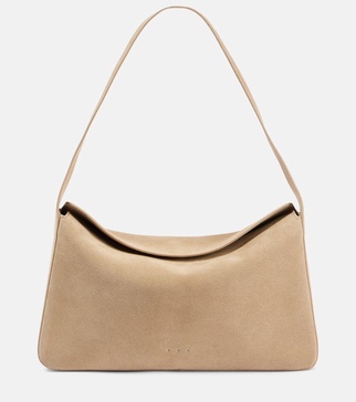 Small suede shoulder bag
