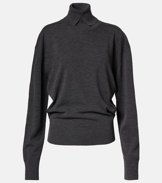 Wool turtleneck sweater