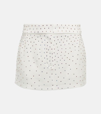 Carling embellished crêpe miniskirt