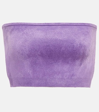 Velvet bandeau top