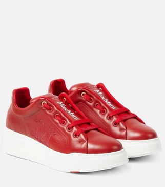 Maxi leather sneakers