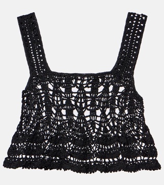 Cotillion crochet cotton crop top