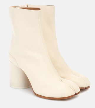 Tabi leather ankle boots