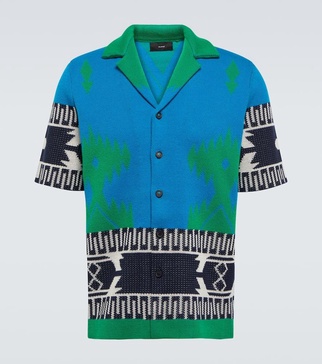 Jacquard cotton shirt