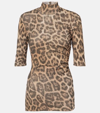 Leopard-print top
