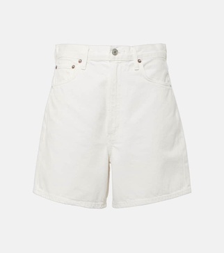 Stella high-rise denim shorts
