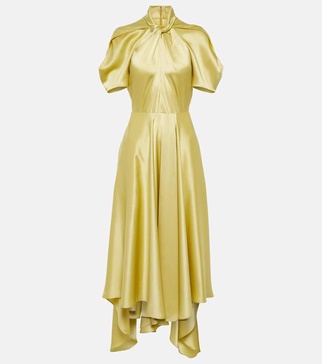 Draped midi dress