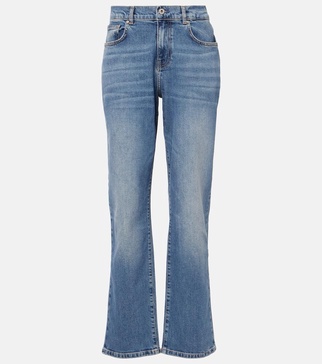 High-rise straight jeans