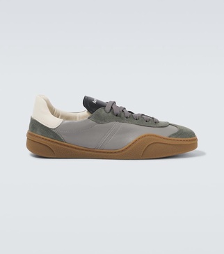 Bars M suede and leather sneakers