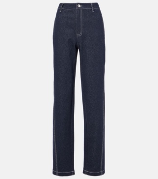 Zibello high-rise straight jeans