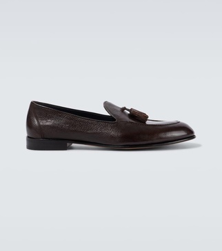 Leather loafers
