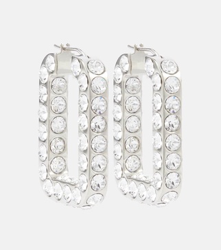 Charlotte embellished hoop earrings
