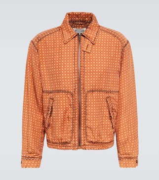Silk bomber jacket